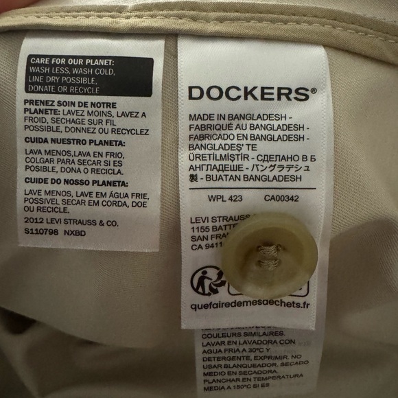 Dockers Trench Coat Regular Large Fit Beige - Picture 9 of 9